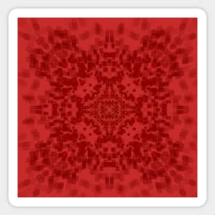 3D Red Mandala Sticker